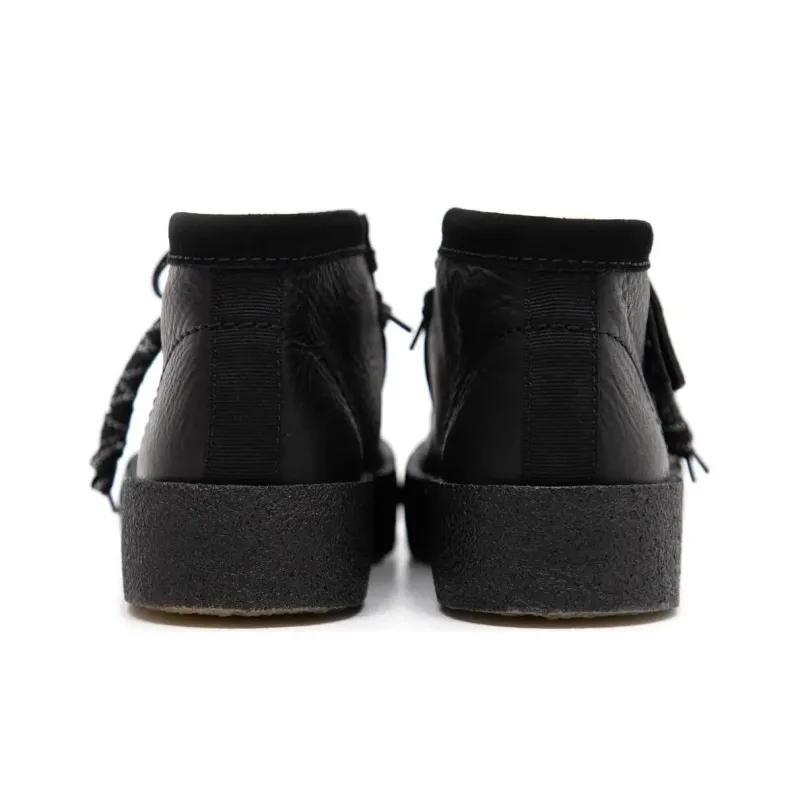 Vandy The Pink x Clarks Wallabee Ankle Boots Women's Black White-3