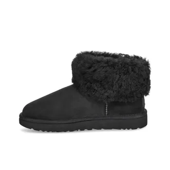 UGG Classic Mini Fluff Fleece Lined Black Women's