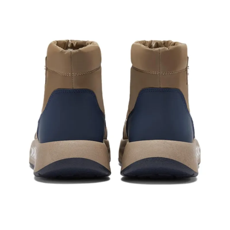Warrior Warm And Wear Resistant Short Snow Boots Men's Khaki Blue-4