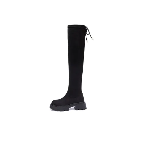 KEKAFU Knee high Boots 5cm Women's Black