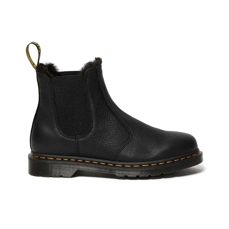 Dr.Martens 2976 Faux Fur Lined Chelsea Boots 'Black'-1