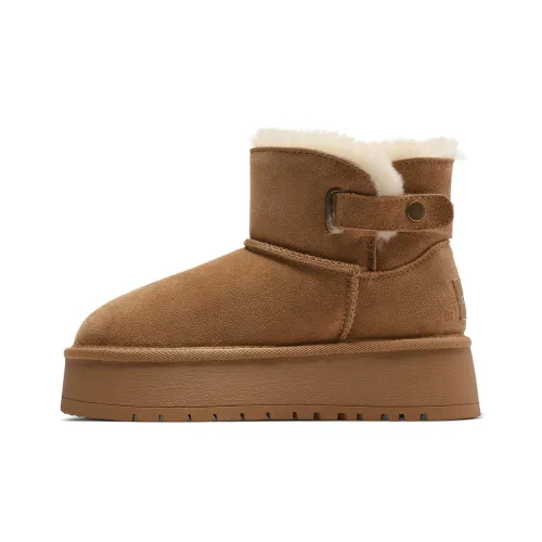 C°BANNER Short Snow Boots Women's Dark Camel