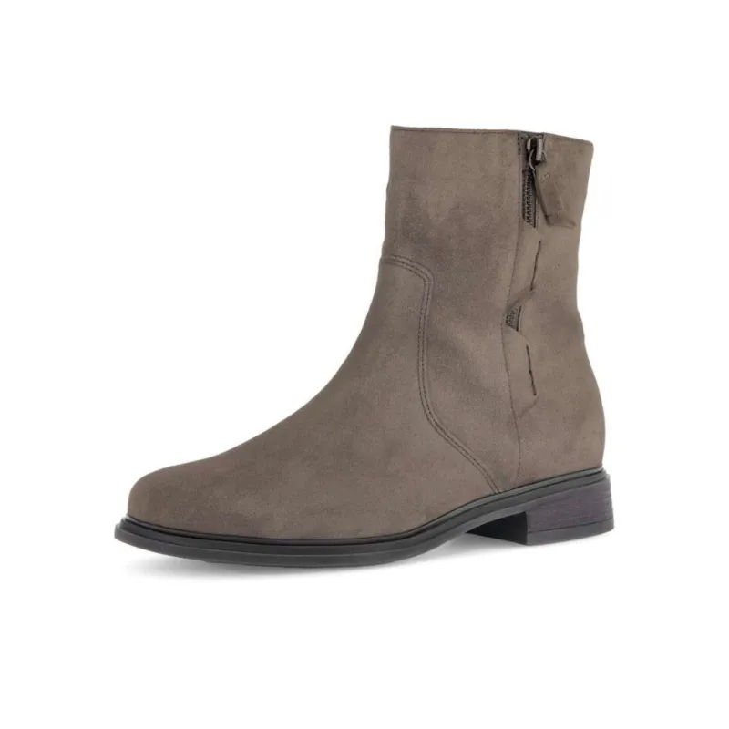 Gabor Comfort Ankle Boots 4cm Women's Gray Brown-2