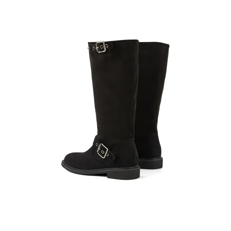 PT'SON Knee high Boots Women's Khaki-8