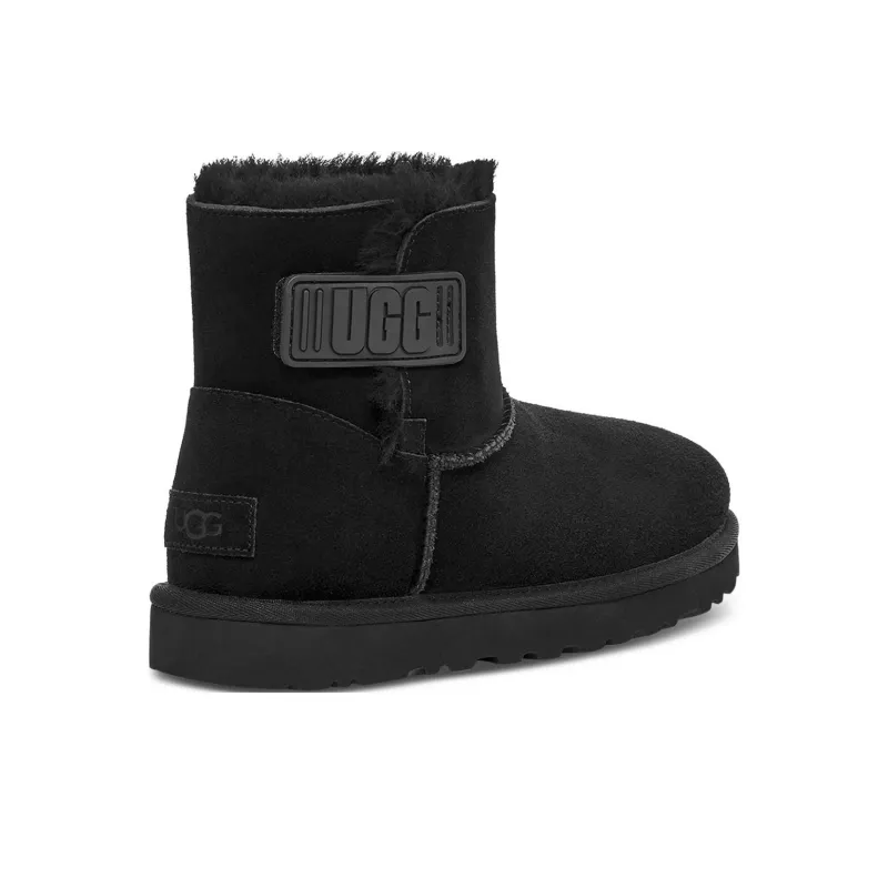 UGG Mini Bailey Logo Strap Boot 'Black' Women's-2