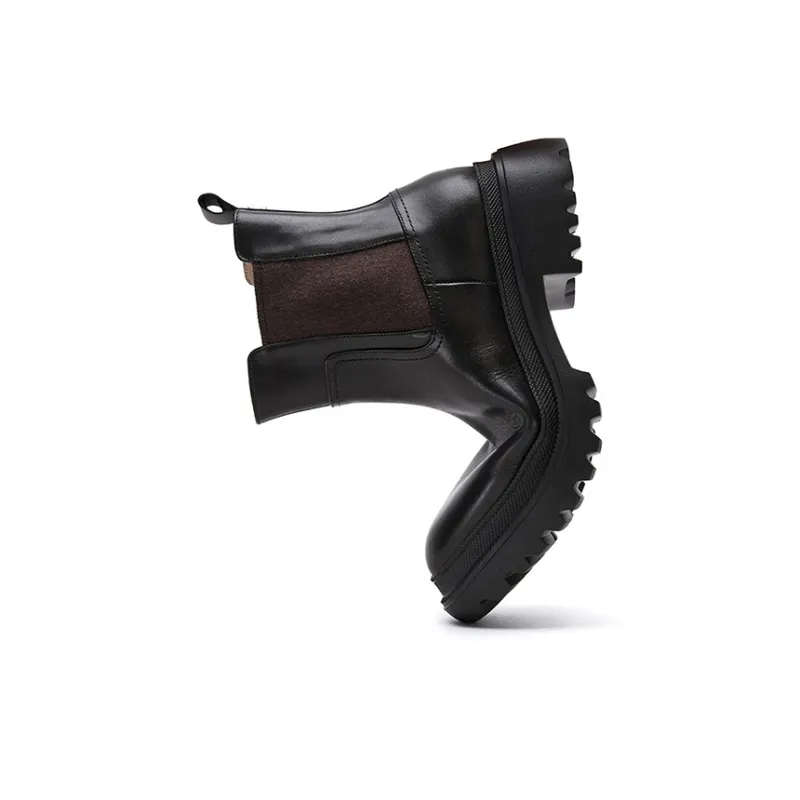 Marie Claire Short Chelsea Boots 5cm Women's Midnight Paris Black-3