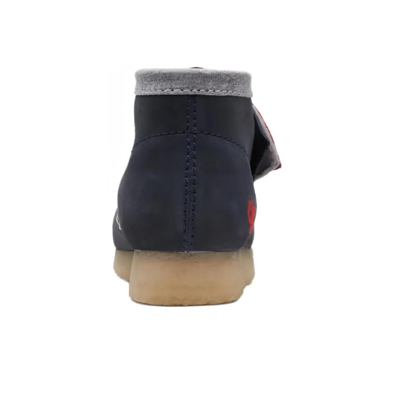 Clarks Originals Wallabee Boot Vcy Navy Grey-4