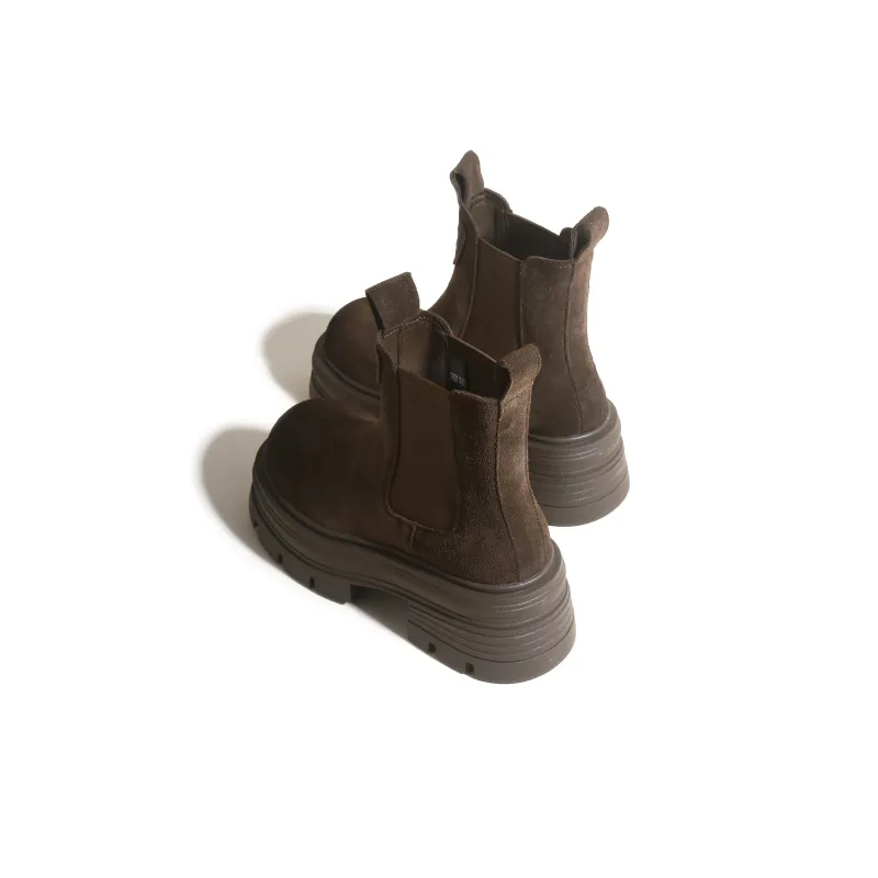 CHENTER KATER Ankle Boots Slip-on Chelsea Boots Women's-1