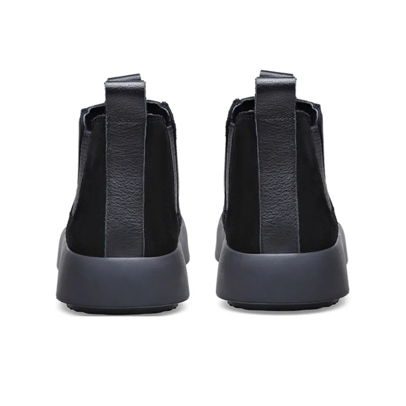 YEDANI Short Chelsea Boots Men's Black-8