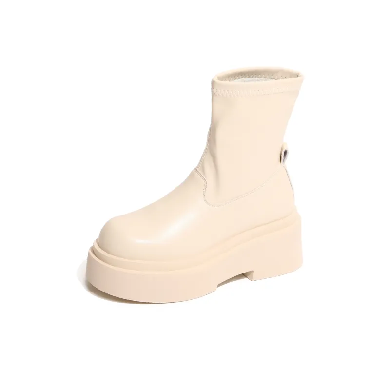 Moon Veil Ankle Boots Women's Black/Beige-1
