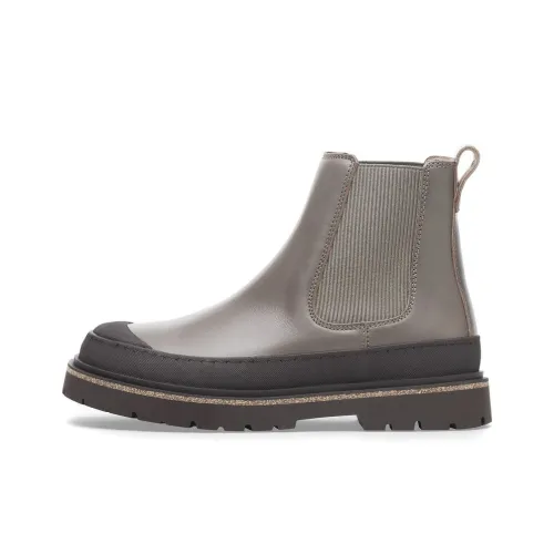 Birkenstock Prescott Short Chelsea Boots Men's Concrete Gray Regular