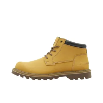 CAT Durable Cushioning Short Outdoor Boots 3.5cm Men's Yellow