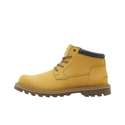 CAT Durable Cushioning Short Outdoor Boots 3.5cm Men's Yellow