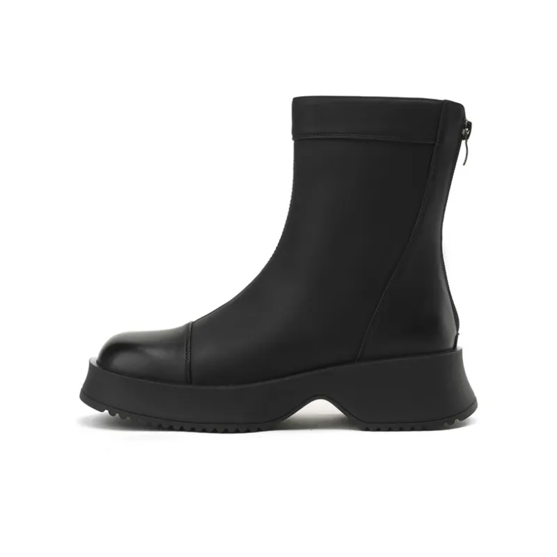 DAPHNE Ankle Boots Women's Black/Beige-0
