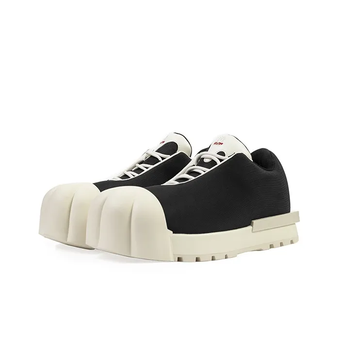 puma rebound layup sneakers in blackwhitehigh risk red