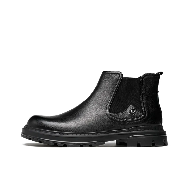 MILLIE'S Short Chelsea Boots Men's Black-0