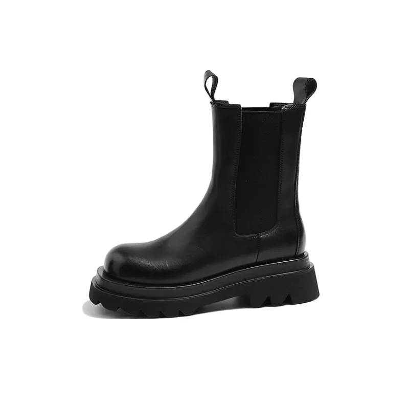 MIS. DANNY Chelsea Boots 5cm Women's Black-1