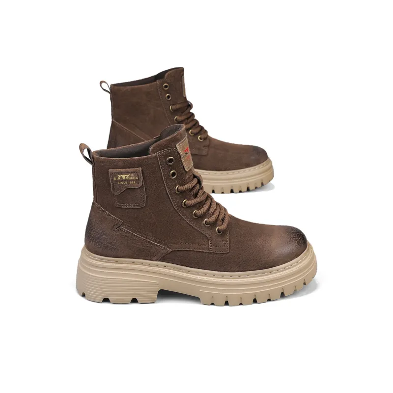 G.N.SHIJIA Short Martin Boot 5.5CM Men's-10