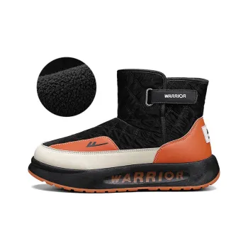 Warrior Crew Snow Boots Men's Black Orange