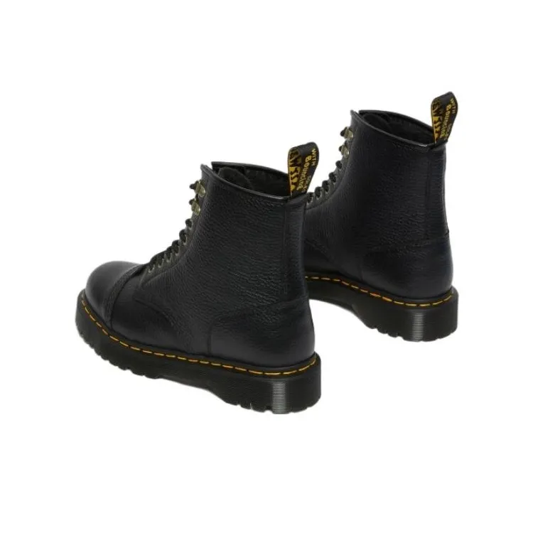 Dr. Martens 1460 Bex Faux Fur Lined Leather Lace Up Boots 'Black'-3
