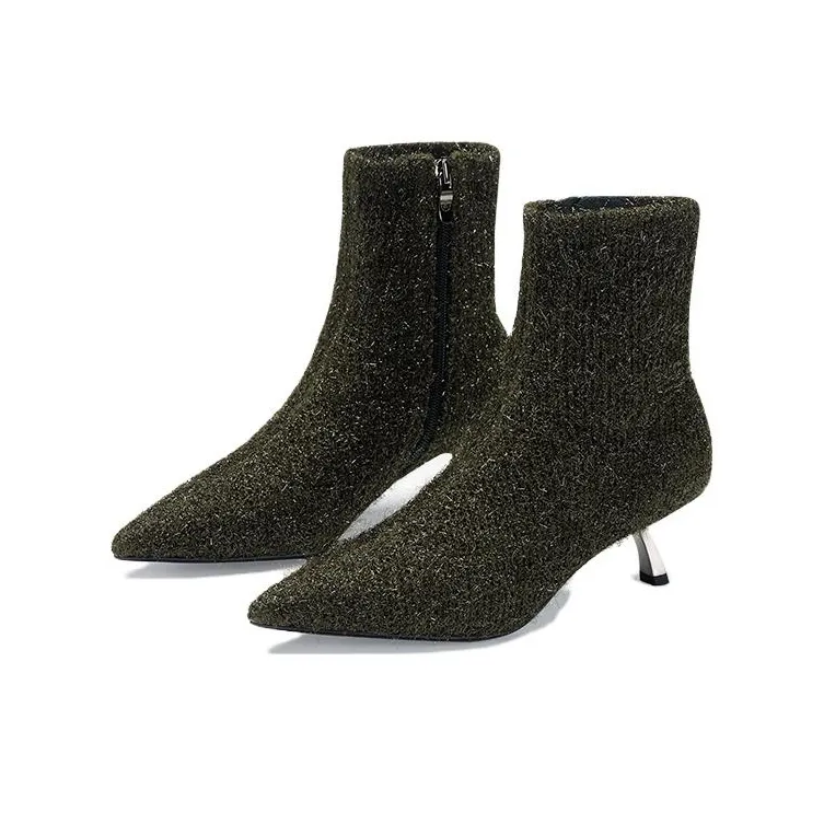 73Hours Green Forest Ankle Boots 5.5cm Women's-7