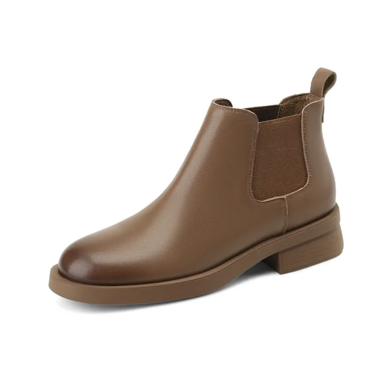 BOERDIQI Chelsea Boots Women's Black/Brown-7