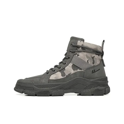 Warrior Short Mid Calf Martin Boot Men's Gray