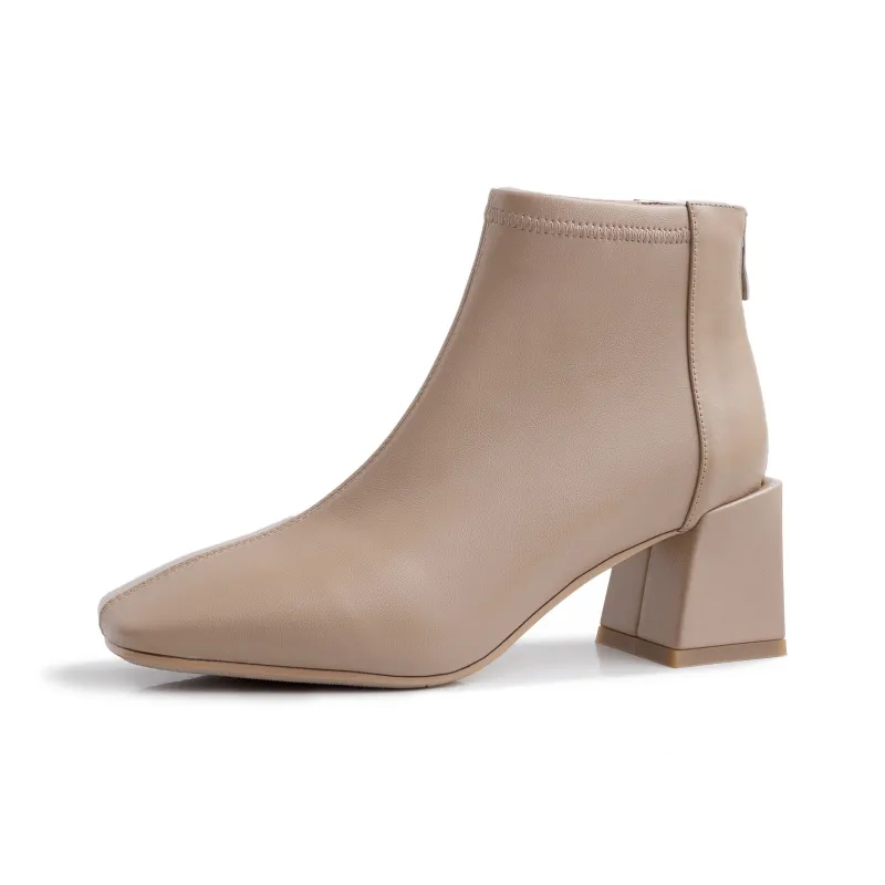 TATAYA Ankle Boots Women's Nude-4