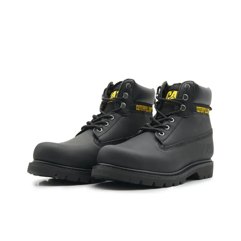 CAT Colorado Series Wear Resistant Slip Resistant Short Outdoor Boots Men's Black-1