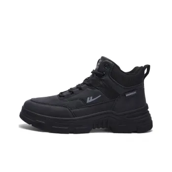 Warrior Cushioning Height Increasing Short Mid Calf Outdoor Boots Men's Black