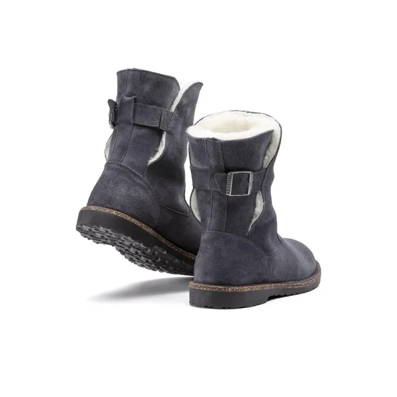 Birkenstock Uppsala Shearling Ankle Boots Women's Dark Gray Narrow Fit-5