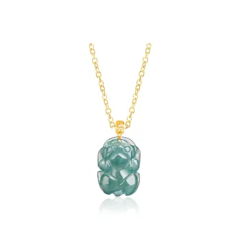 Long Fu Glutinous Jade Necklaces Women's