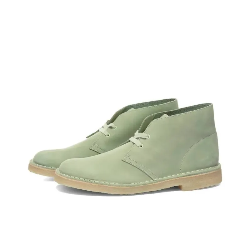 Clarks Suede 'Pale Green' Desert Boots-1