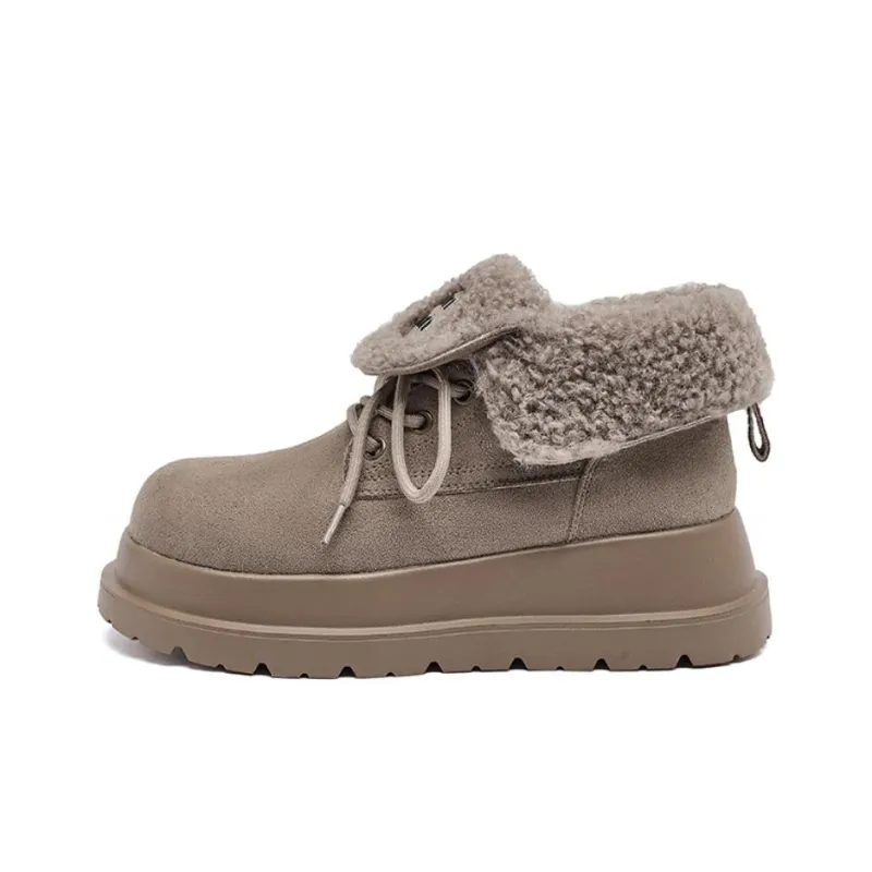 AGSDON Warm Short Snow Boots Women's-6