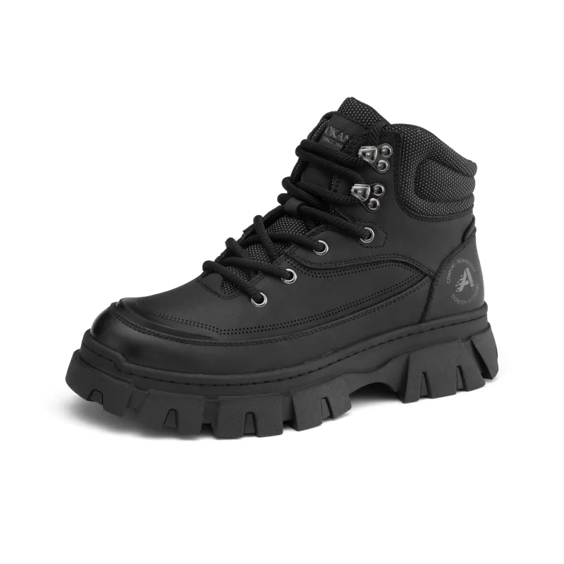AOKANG Crew Outdoor Boots Men's Black-1