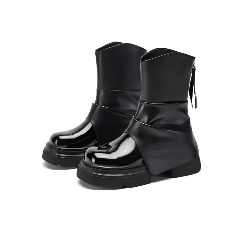 DAPHNE Ankle Boots Women's Ecru/Black-9