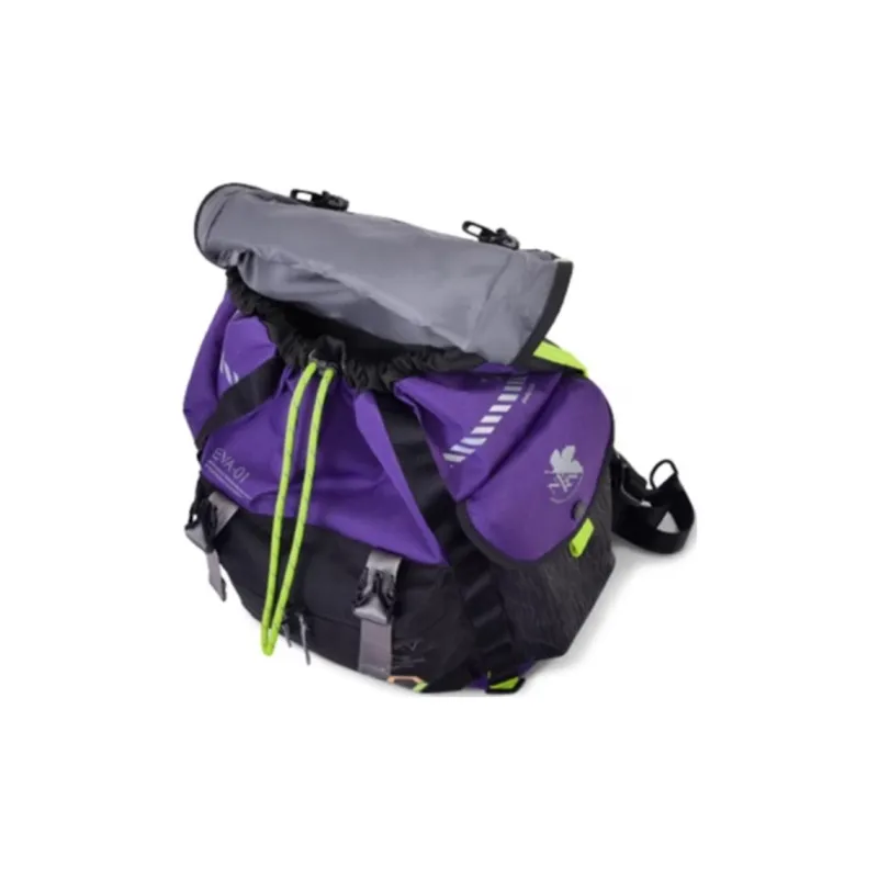 FX CREATIONS EVA Collaboration Polyester Backpack Men's Black & Purple-6