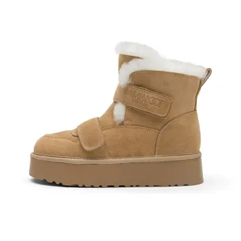 TOOMANYSHOES Short Thickened And Fleece Lined Warm Cold Resistant Height Increasing Slimming Commute Snow Boots Women's