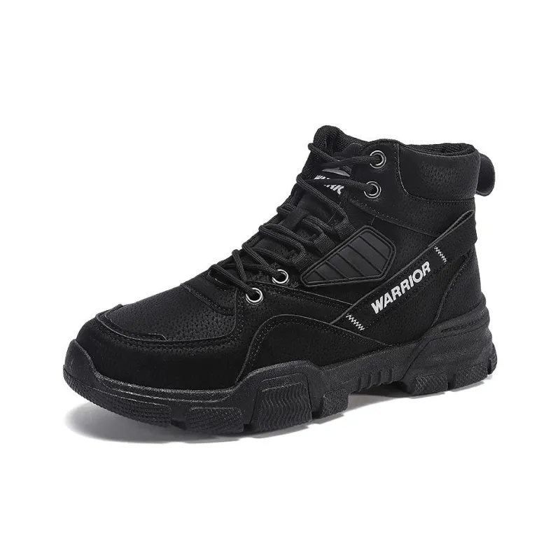 Warrior Short Snow Boots Men's Black-1