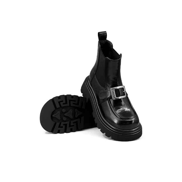 ZSBELLA Ankle Boots Women's Black/Brown-5
