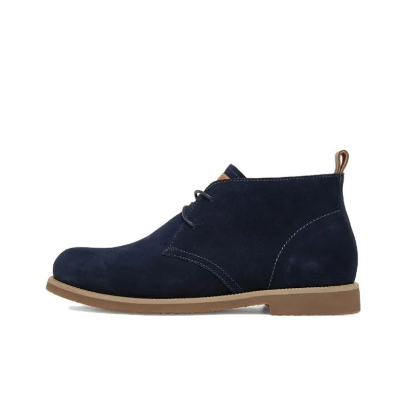 Hush Puppies Ankle Boots Men Khaki/Dark Blue-0