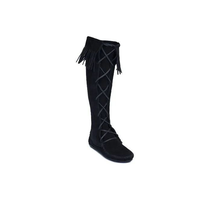 MINNETONKA Knee-high Boots Women's Black-3