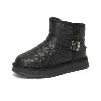 GEMEIQ Snow Boots Women's Black/Beige