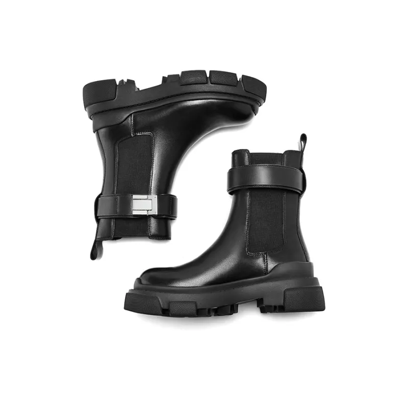 CHERYKALLY Crew Chelsea Boots 6cm Women's Black-2