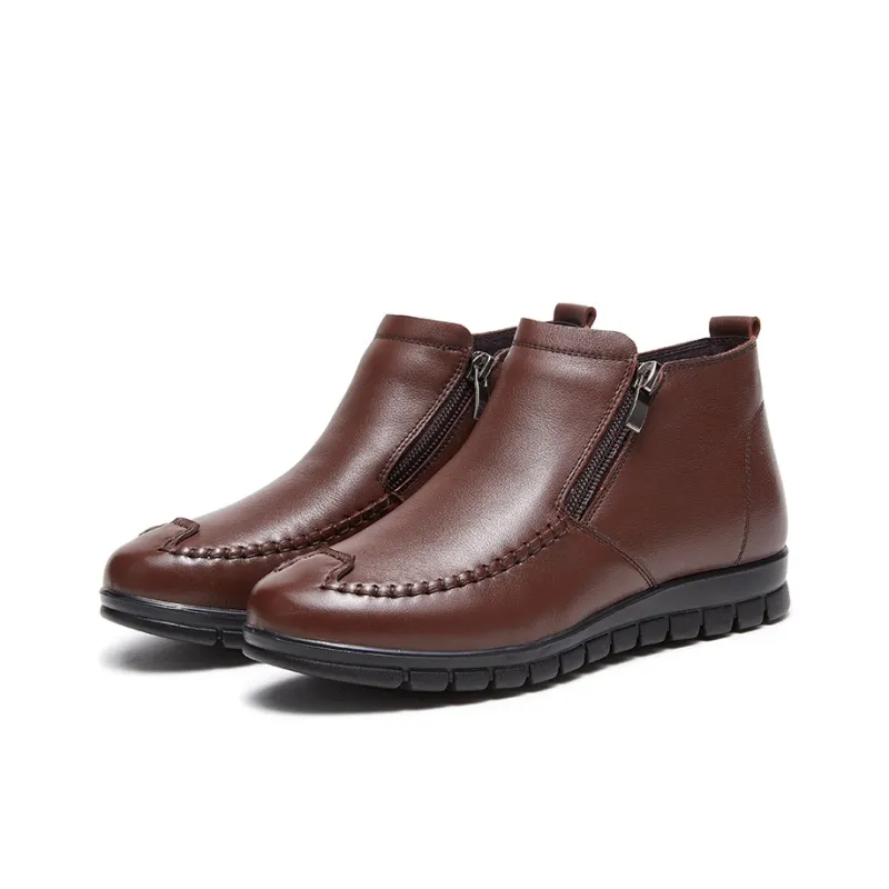 AOKANG Fleece-Lined Warm Ankle Boots Women's-7