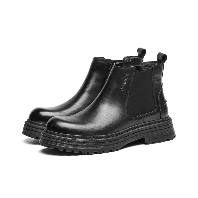 C°BANNER Short Chelsea Boots Men's Black-1