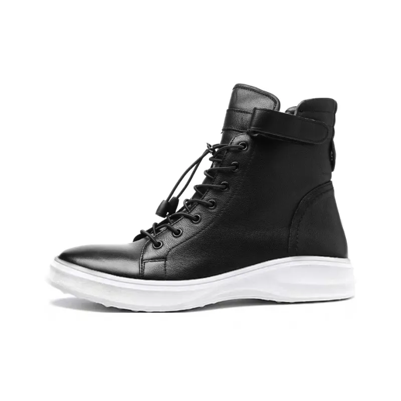 YEDANI Ankle Boots 4cm Men's 0Black With White Sole-0
