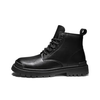 GERTOP Crew Martin Boot Unisex Black