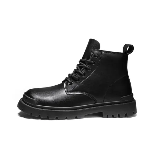 GERTOP Crew Martin Boot Unisex Black
