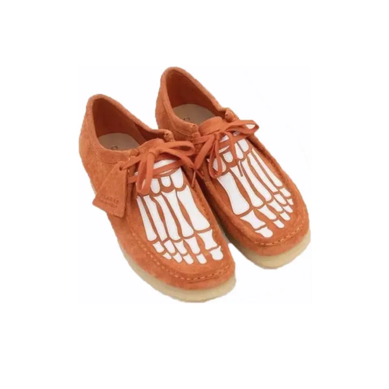 Vandy The Pink x Clarks Originals WALLABEE Ankle Boots Women's Orange-2